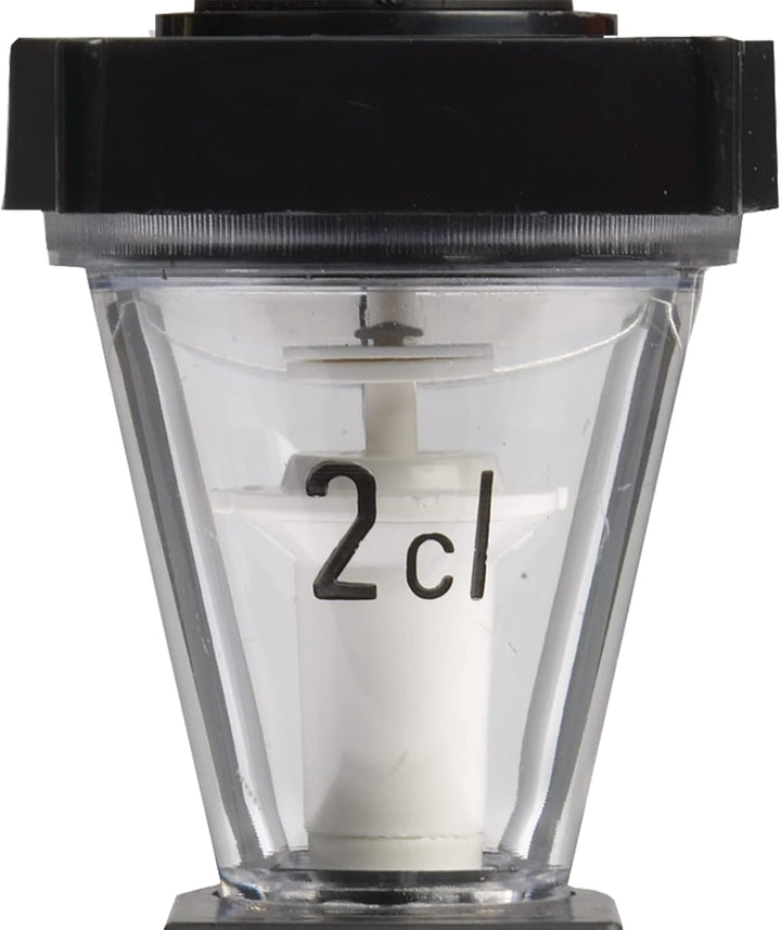 Westmark Dosiergerät mit Zählwerk, Dosierung pro Ausguss: 2 cl, Kunststoff, Standard, Schwarz/Transp