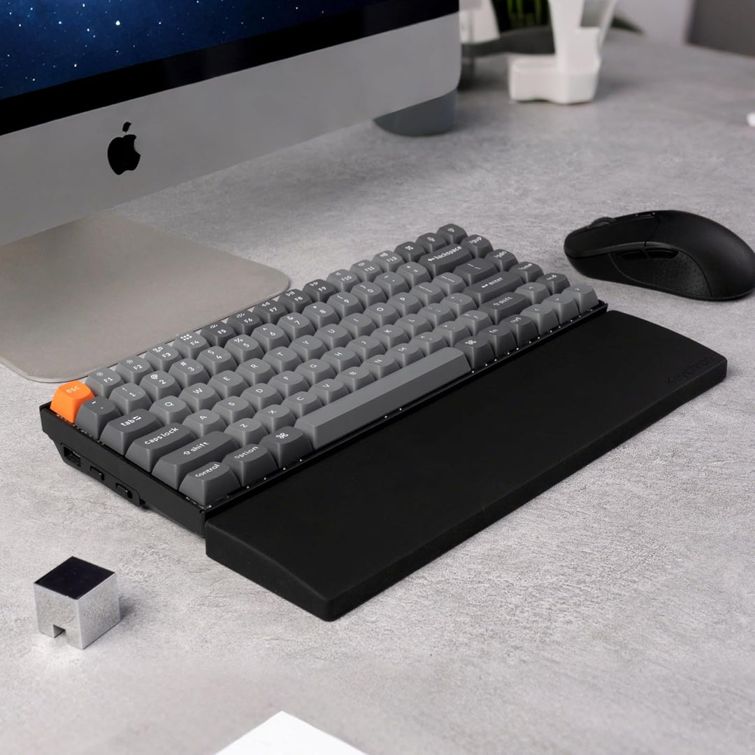 Keychron Silicone Palm Rest for K2 / K6 / K2 Pro / K6 Pro - Black 317mm / 12.43"-75% Layout-K2/K6 (P