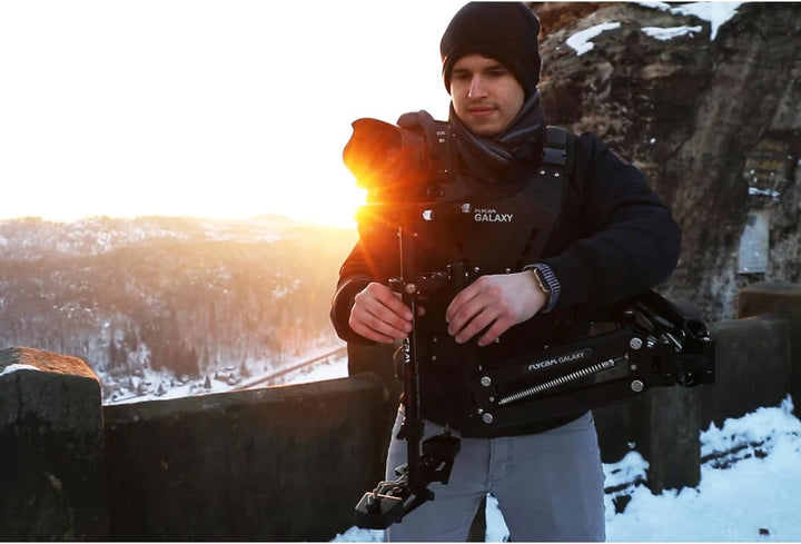 FLYCAM GLXY-AV Galaxy Doppelarm und Weste, mit Steadycam, für Hand-Stabilisator für Videokamera, Cam