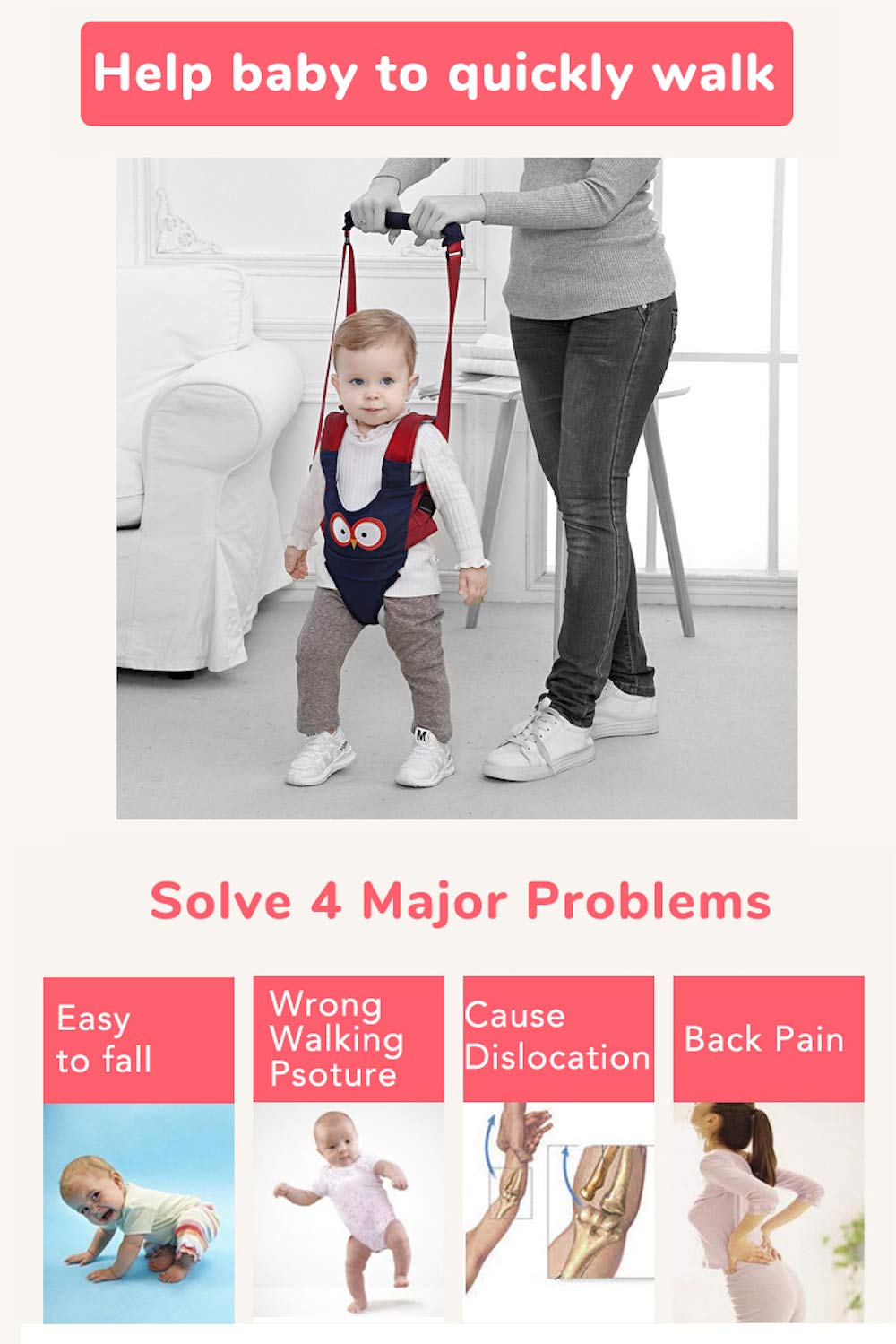 Kleinkind-Gehgeschirr Rüstung Helfen Sie aufstehen Lauflernhilfe Grün, Grün