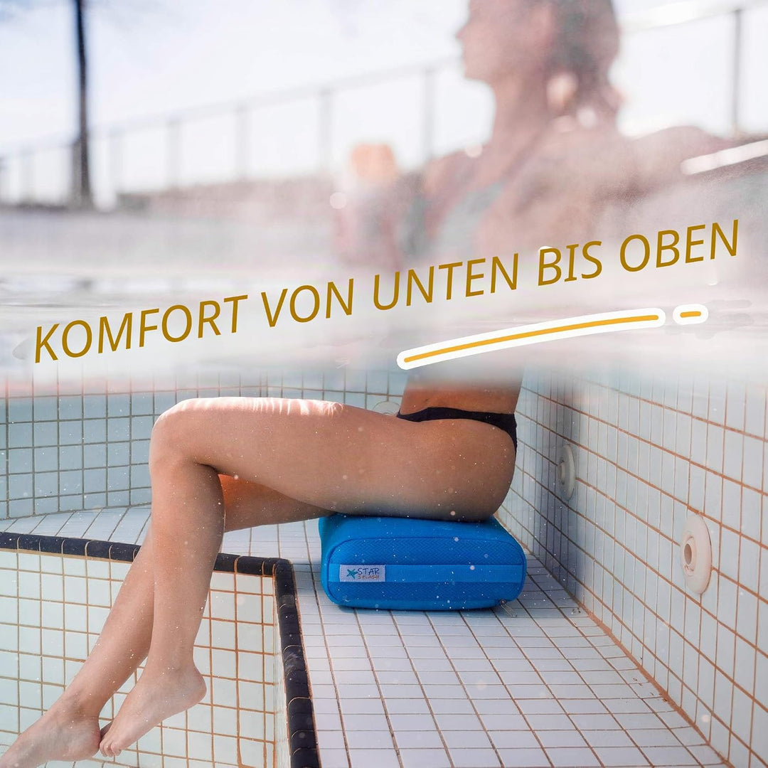 Star Splash Whirlpool Sitzkissen 38cmx30cmx12cm – Sitz Whirlpool mit Rutschfestem Micro Dot Boden un