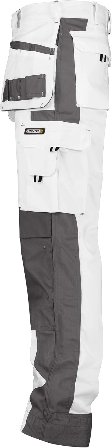 Dassy Unisex Pantaloni Hose 62 Bianco/Grigio Cemento., 62 Bianco/Grigio Cemento.