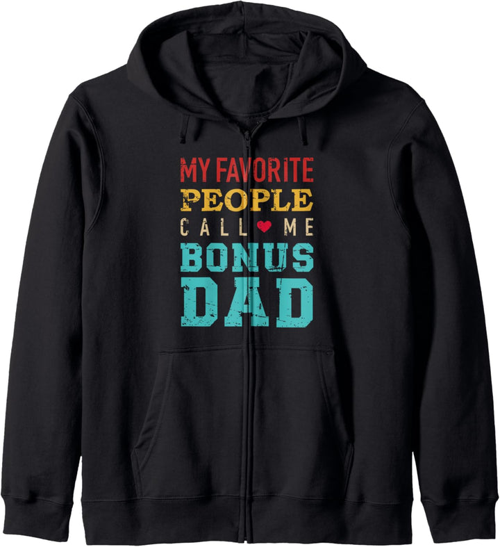 Bonus Papa lustiger Spruch vintage retro Kapuzenjacke