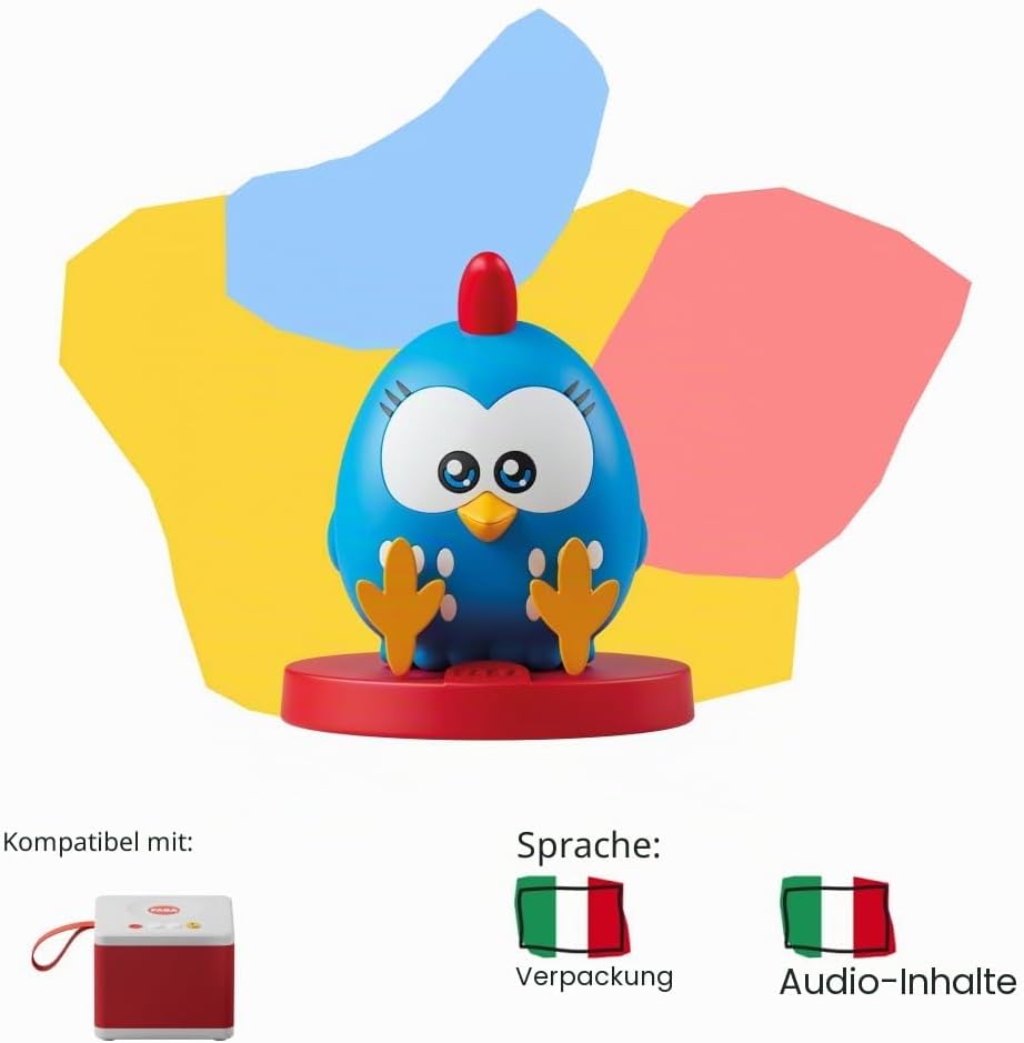 FABA Klangfigur Henne Puntolina, Geschichten und Klangmärchen, pädagogischer Inhalt, Spiel italienis