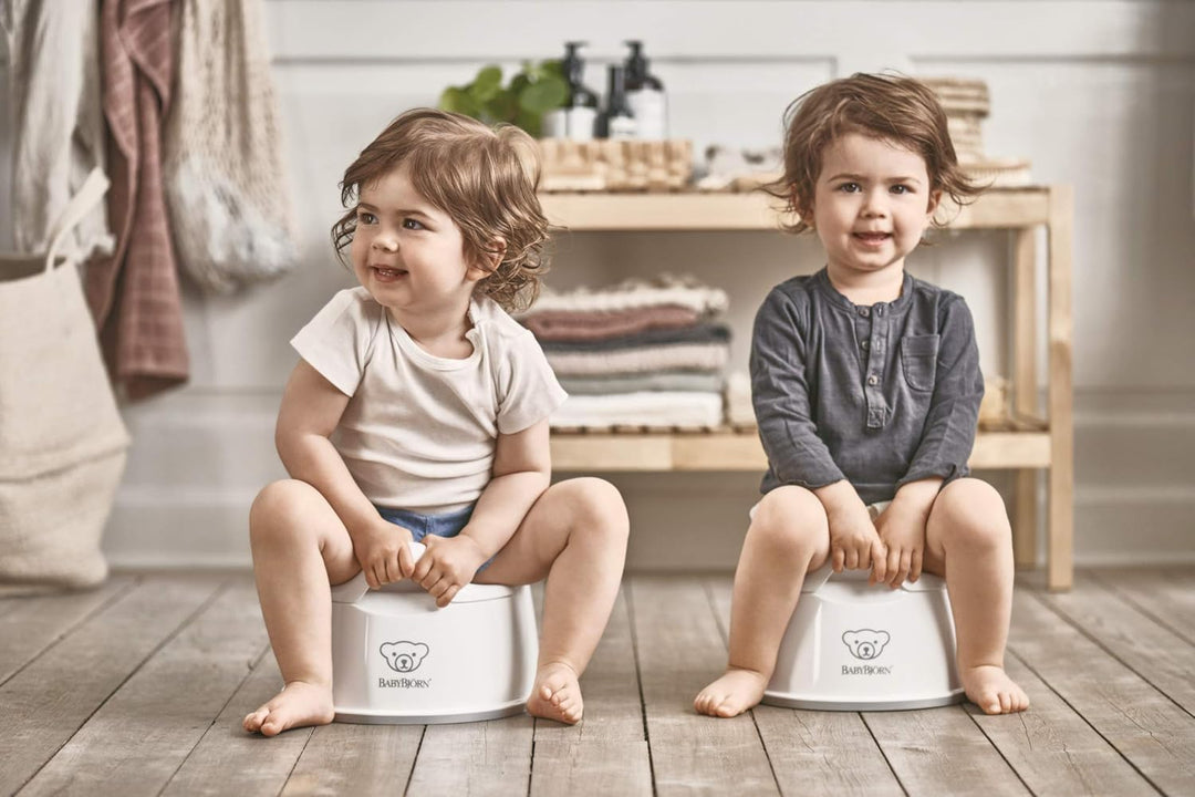 BabyBjörn Cleveres Töpfchen, Weiss/Grau, Weiss/Grau