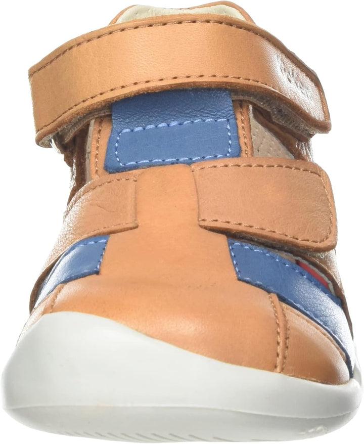 Kickers Unisex Baby Wasabou Sandale, Camel Blau