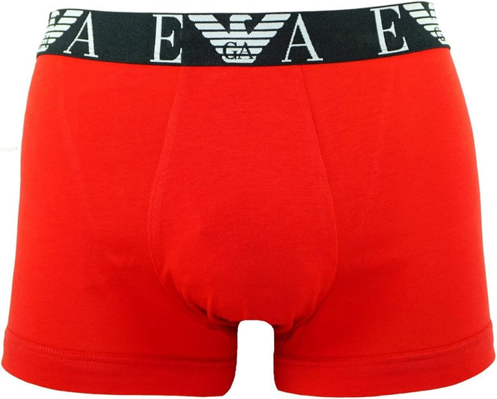 Emporio Armani Herren 3-Pack Trunk (3er Pack) M Red/Pietra/Black, M Red/Pietra/Black