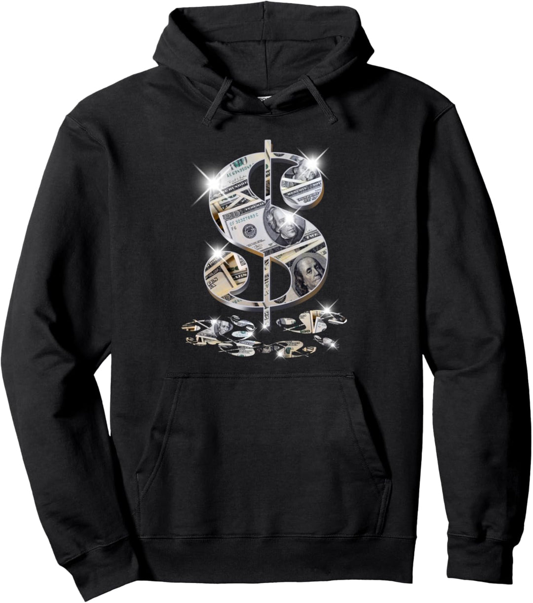 Cool als Dollar Bill Dollar Zeichen $$ Geschenk Design Idee Pullover Hoodie