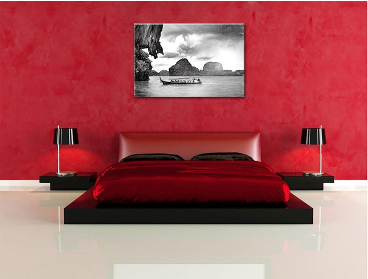 Pixxprint Thailand Phuket Playa Paradisiaca als Leinwandbild/Grösse: 100x70 / Wandbild/Kunstdruck/fe