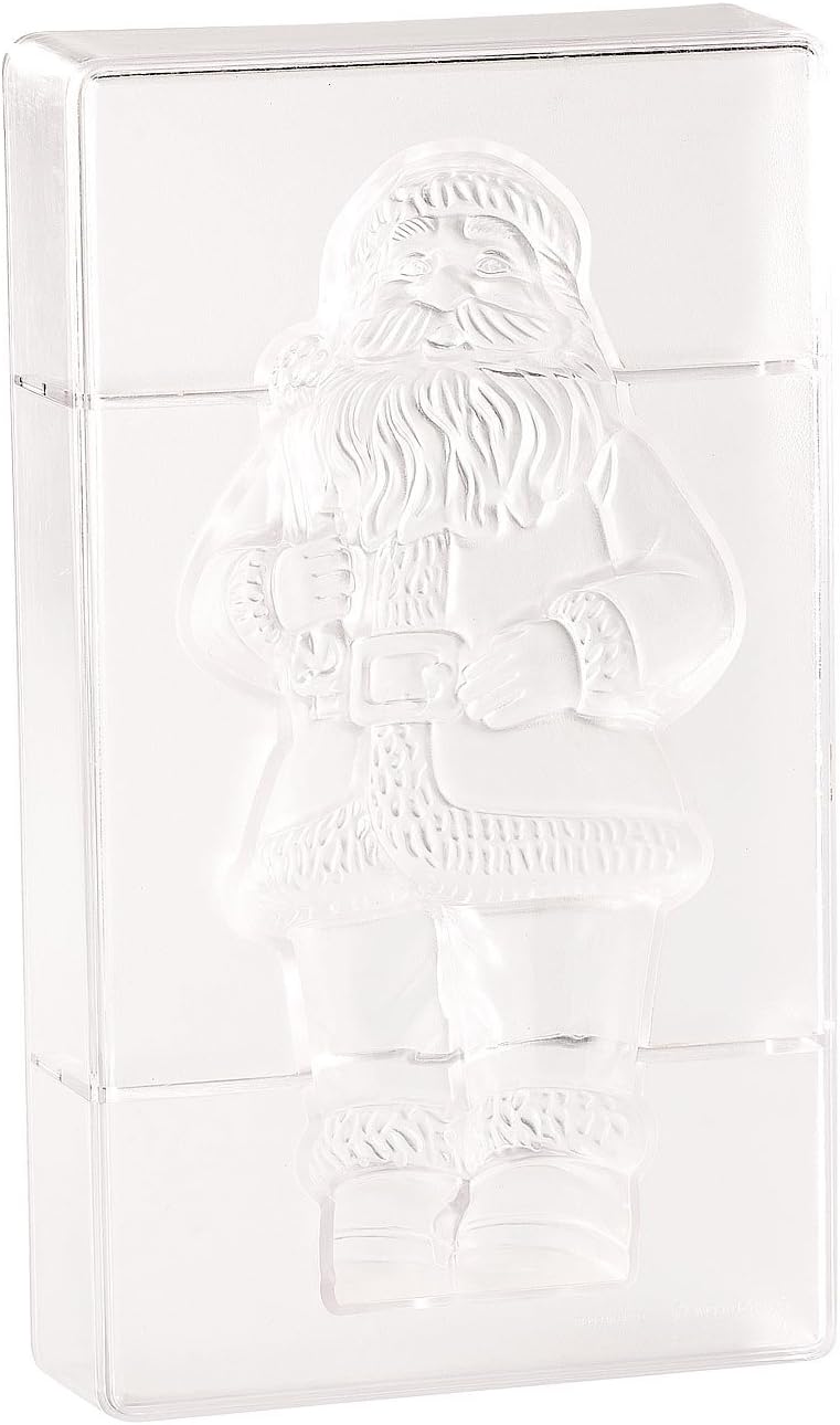 Rosenstein & Söhne 3D Schokoladenformen: 3D Schokoladen-Gussformen-Set XL-Weihnachtsmann (Giessform,