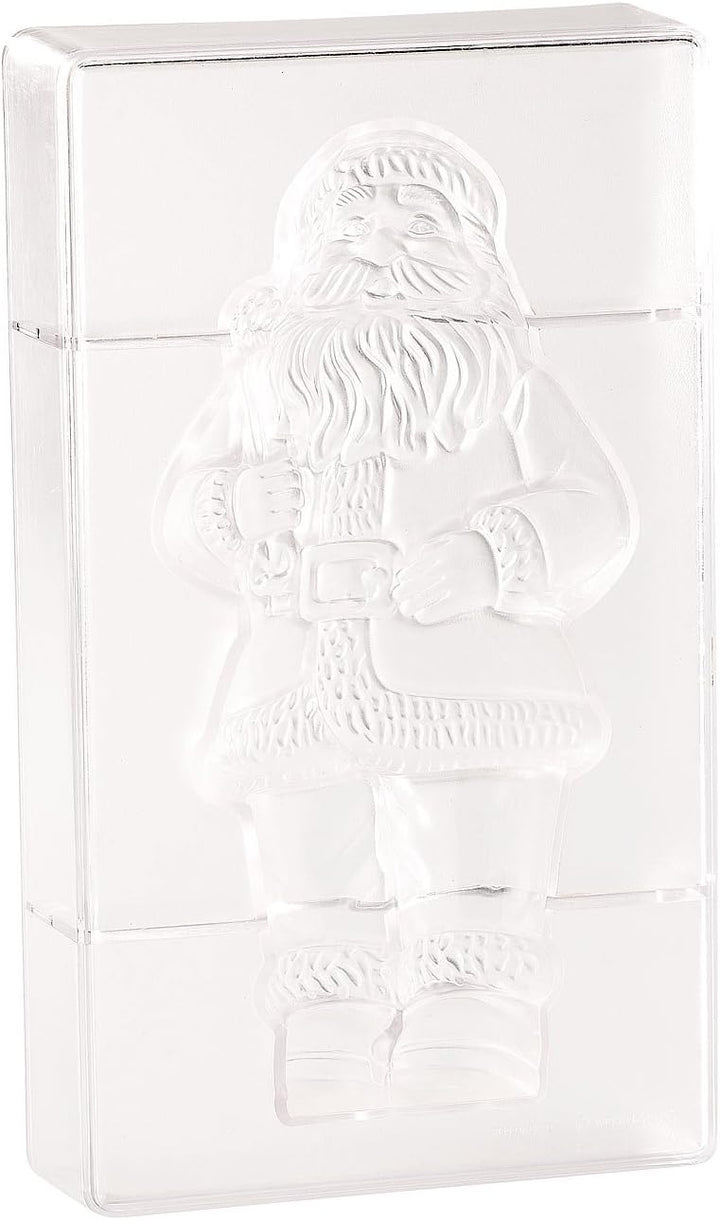 Rosenstein & Söhne 3D Schokoladenformen: 3D Schokoladen-Gussformen-Set XL-Weihnachtsmann (Giessform,