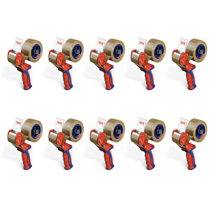 tesa 6400 Packband Handabroller COMFORT bis 50cm, 10 Stk., 10