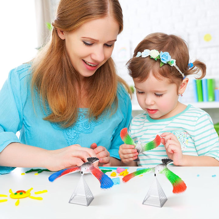 jojofuny 10 Stücke Schwebevogel Kinder Balance Vogel: Finger Balance Eagle Magical Physik Spielzeug