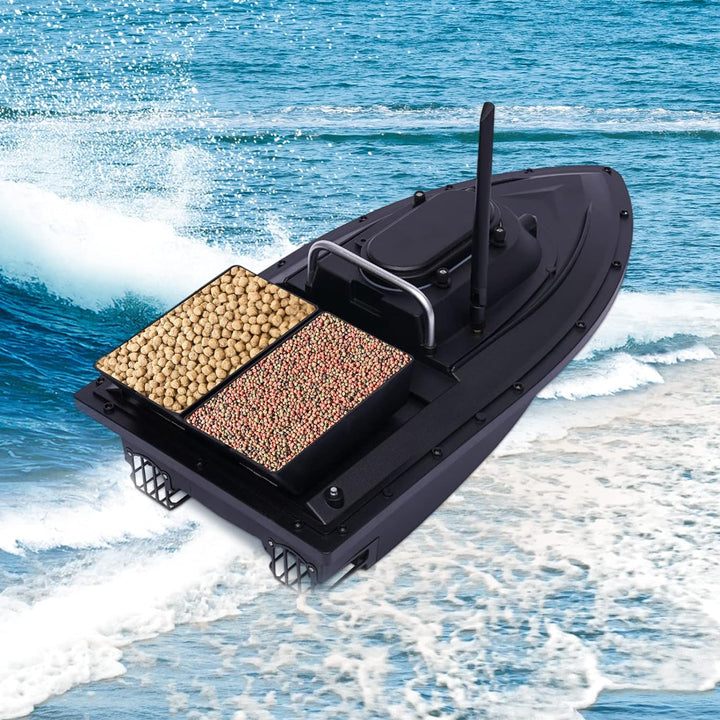 Vielrosse Köder-Boot 100V-240V, Futterboot Smart RC Wireless Köder-Boot, Köderboot Boot zum Angeln F