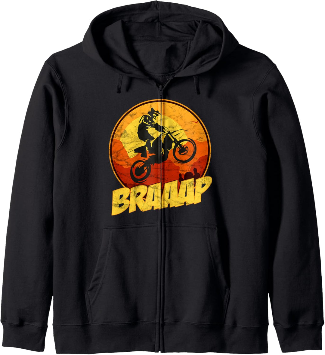 Off Road Motocross Dirtbike Riders Brap Vintage Geschenk Kapuzenjacke