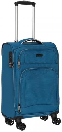D&N Travel Line 9204-4-Rollen-Kabinentrolley S 55 cm blau