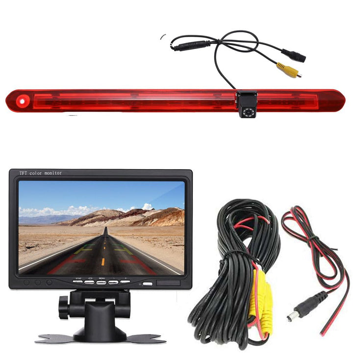 【Neues Modell mit 8 Lichtern】Auto Dritte Dach Top Mount Bremsleuchte Kamera HD Nachtsicht Bremslicht