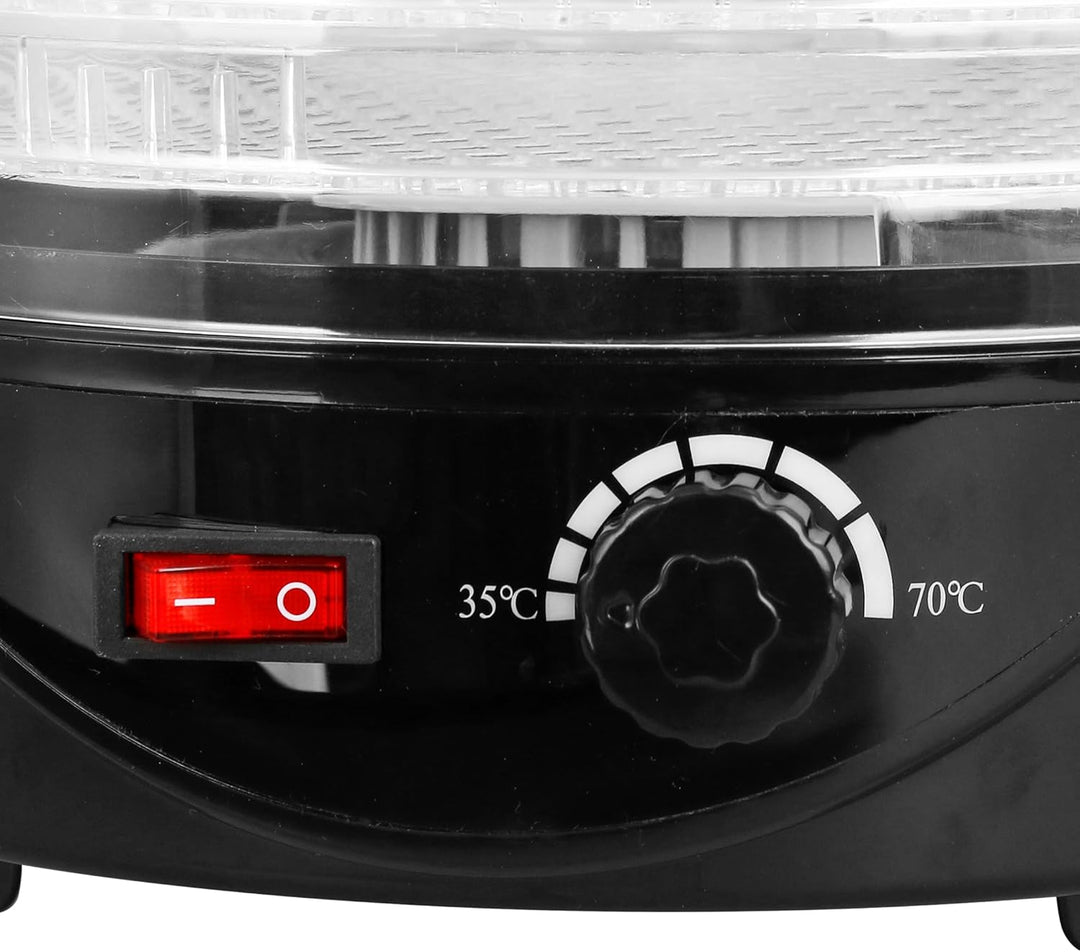 Hjortø Dörrautomat 250W - Schwarz - 5 Trays - 35-70 Grad - Lebensmittel-Dehydrator