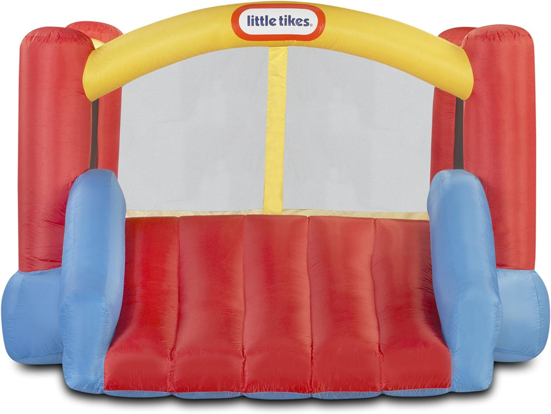 Little Tikes Jump 'n Slide Bouncer - Hüpfburg mit Sicherheitsnetz für den Aussenbereich - Inklusive