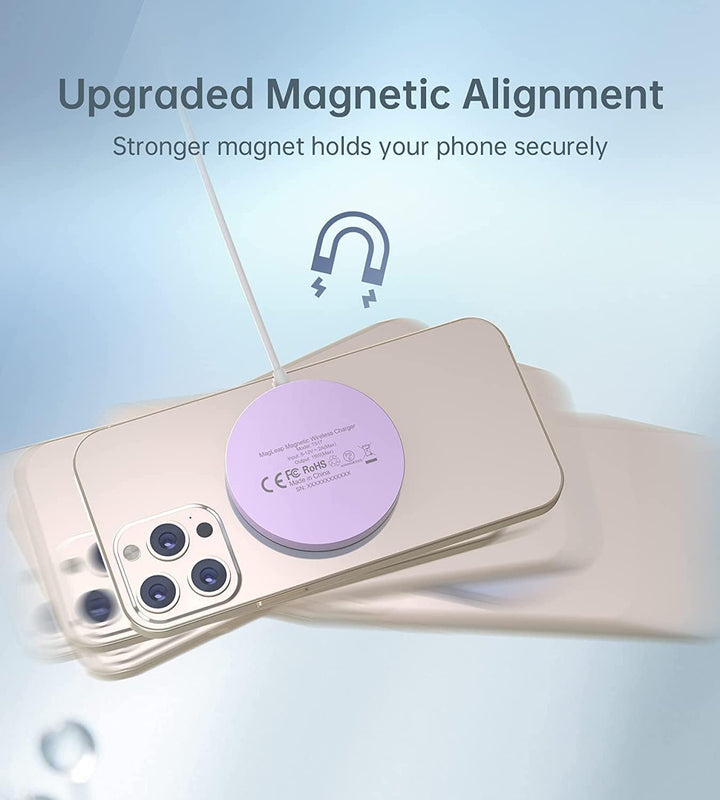 Ladegerät,Wireless Charger mit iPhone ladestation,induktive ladestation,magnetisch Induktionsladeger