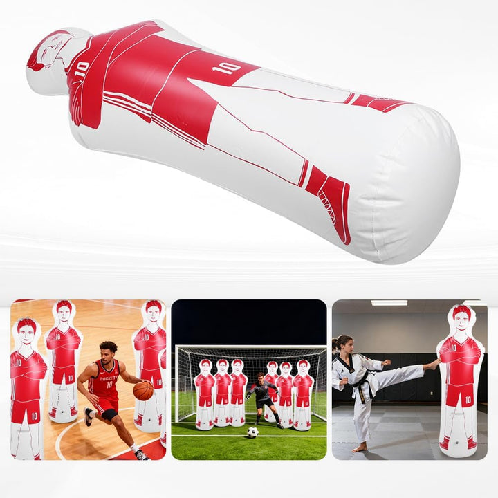 Tackling-Dummys für Fussball, Fussball-Trainings-Dummy, aufblasbarer Becher, 0,35 m, PVC-Boxen, Tack