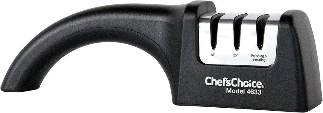 Chef'sChoice AngleSelect Diamant Hone Professioneller manueller Messerschärfer für gerade und gezack