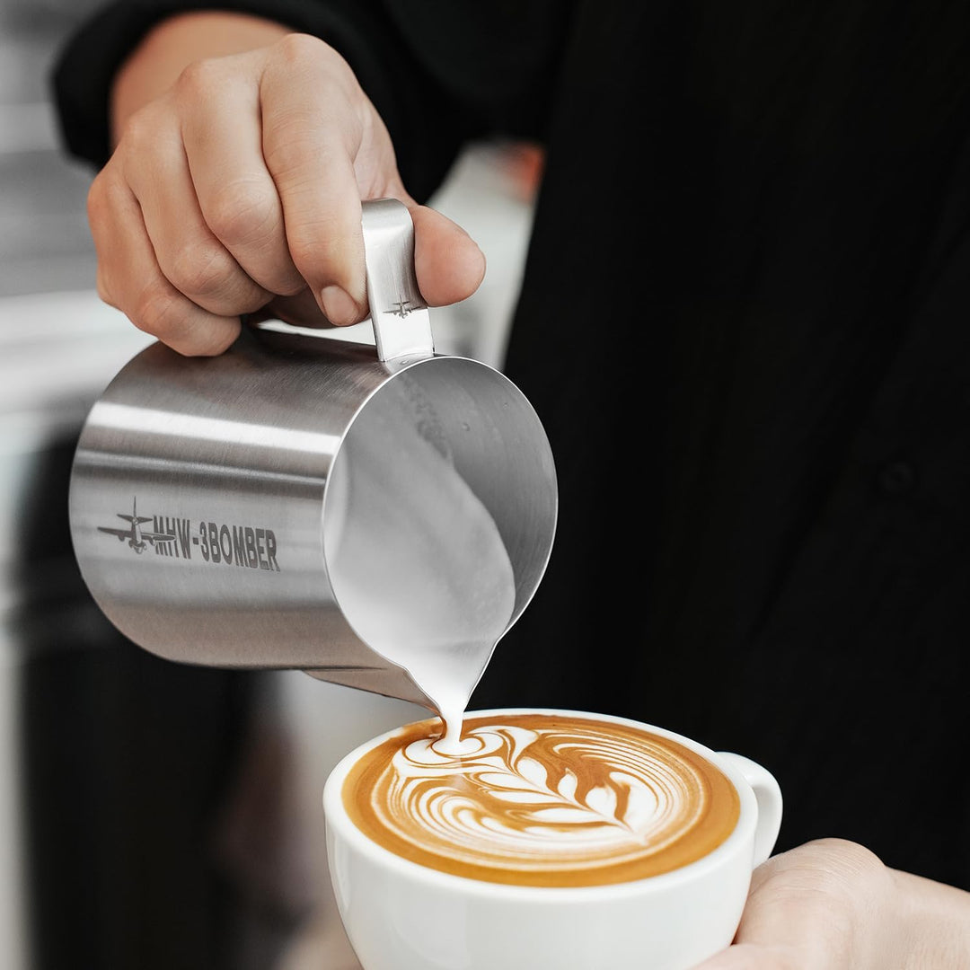 MHW-3BOMBER Espresso Milchkännchen Milk Pitcher 500ml Milchschaumtank Espresso Milchschaumtank Edels