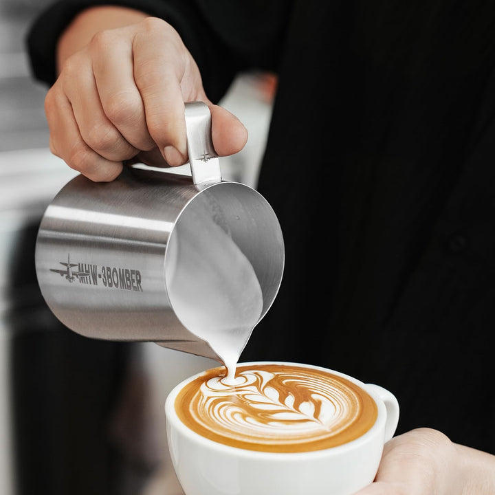 MHW-3BOMBER Espresso Milchkännchen Milk Pitcher 500ml Milchschaumtank Espresso Milchschaumtank Edels