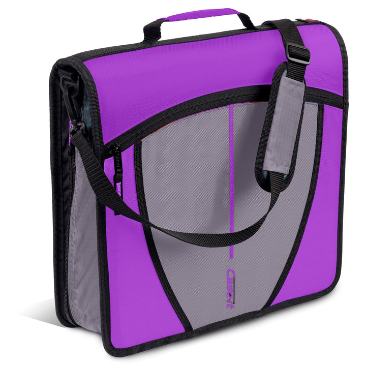 Case-it The Mighty Zip Tab Reissverschluss-Ordner, 7,6 cm O-Ringe, 5 Fächer, 600 Blatt Kapazität, De