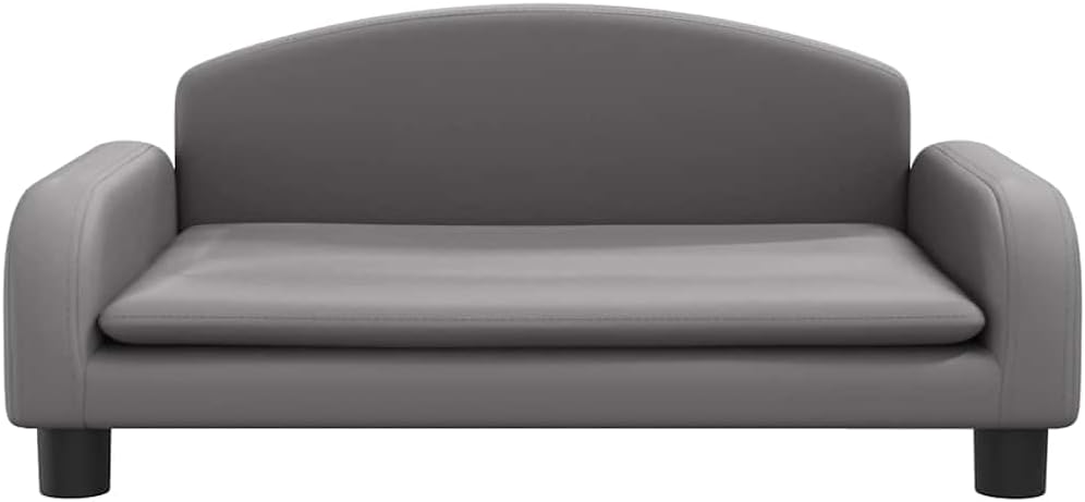 vidaXL Kindersofa Grau 70x45x30 cm Kunstleder 70 x 45 x 30 cm Grau, 70 x 45 x 30 cm Grau