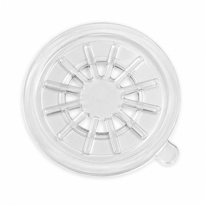 Hubs 50 x Transparente CD-Zentren mit selbstklebender Rückseite - 50 Stück Transparente Spider CD/DV
