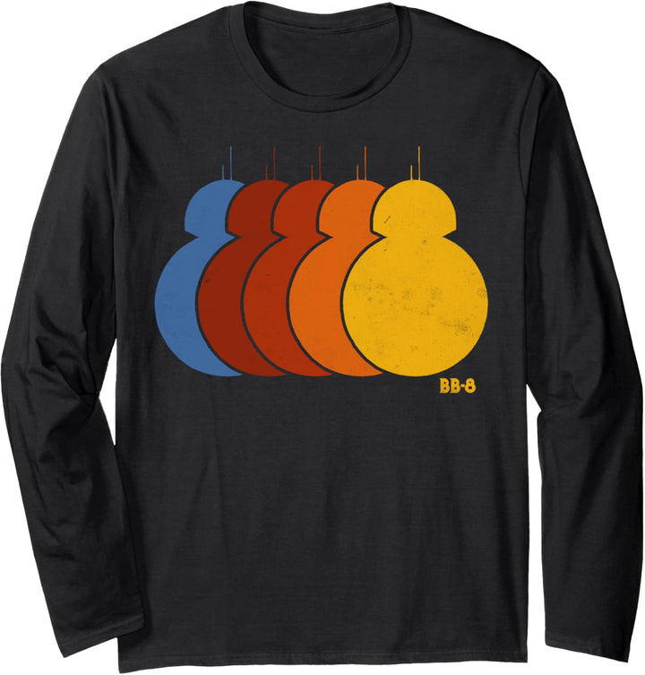 Star Wars BB-8 Retro Rainbow Langarmshirt