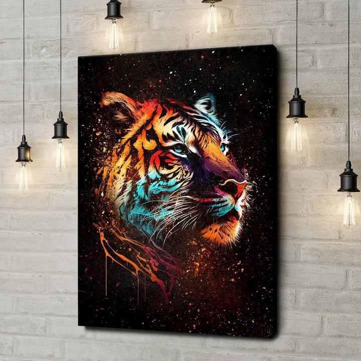 Artmazing | Tiger Bild Bunt | Bild Tiger Leinwand | Pop Art Bilder | Tigerbilder Modern | Poster &amp; K