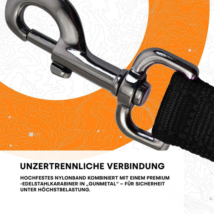 Automatische Hundeleine 5m für Hunde bis 25kg – Robuste Rollleine mit Brems- & Stoppfunktion, Verhed