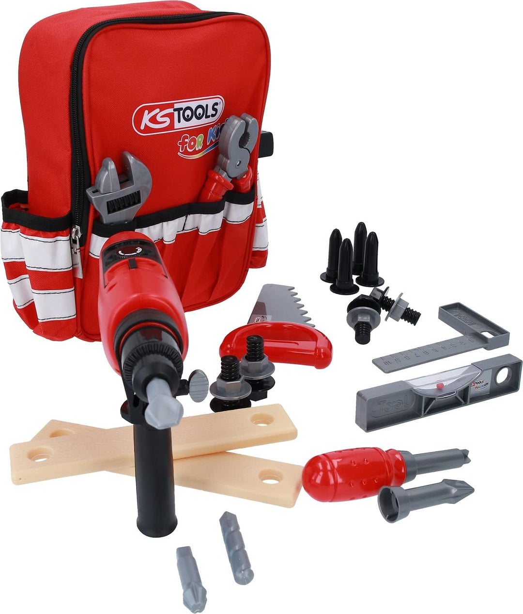KS Tools for Kids 100201 Werkzeug-Rucksack für Kinder mit Sortiment | 25-tlg.