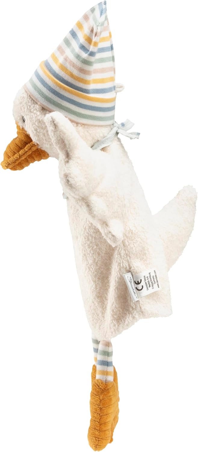 Sterntaler Handpuppe Ente Edda Lou mit Beanie Mütze, perfekt zum Geschichten erzählen, für das Kaspe