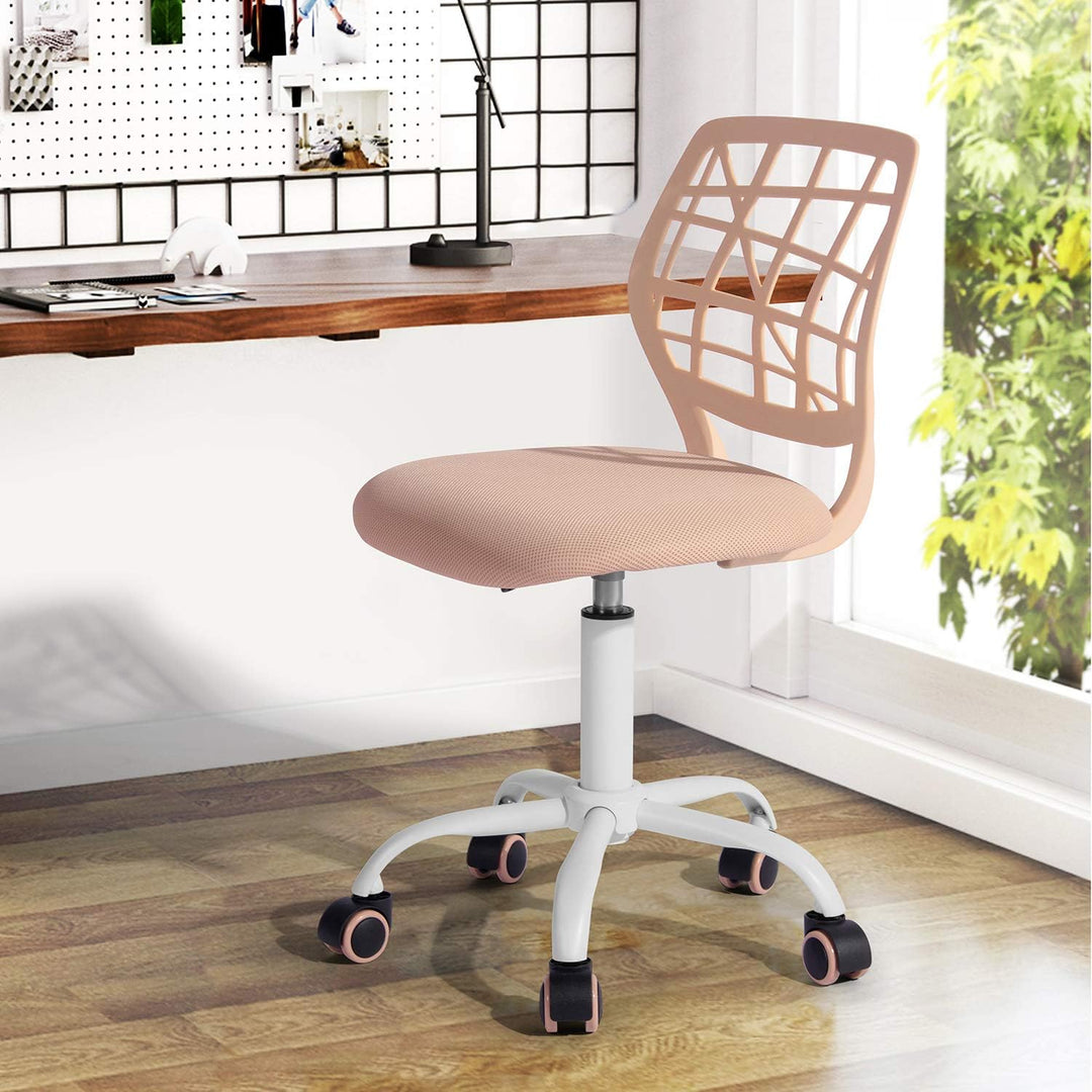 FurnitureR Home Office Stuhl, ergonomischer höhenverstellbarer Drehstuhl mit Rollen, moderner Comput