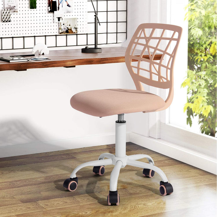 FurnitureR Home Office Stuhl, ergonomischer höhenverstellbarer Drehstuhl mit Rollen, moderner Comput