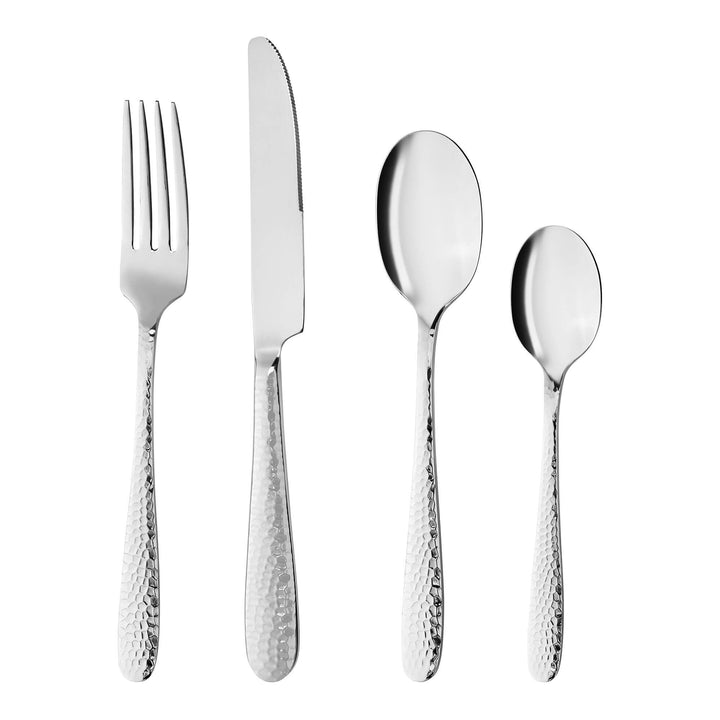 GRÄWE Besteckset für 6 Personen aus Edelstahl, Essbesteck, Tafelbesteck Set 24-teilig, spülmaschinen