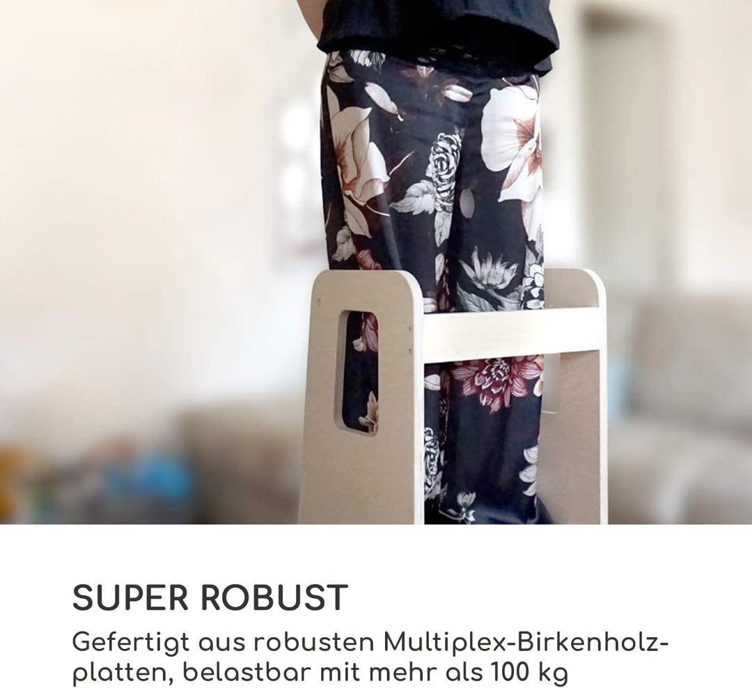 moblì Ully One by schmutzabweisende und waschbare Lernturm | Made in Italy nach Montessori-Prinzipie