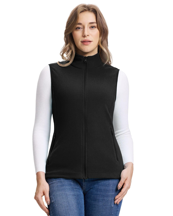 Outdoor Ventures Damen Weste Fleece Outdoor Polar Fleeceweste Ärmellos Jacke Luafwesten für Frauen S