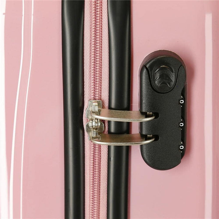 Pepe Jeans Carol Kabinentrolley, Rosa, 38 x 55 x 20 cm, Hartplastik, seitlicher Kombinationsverschlu