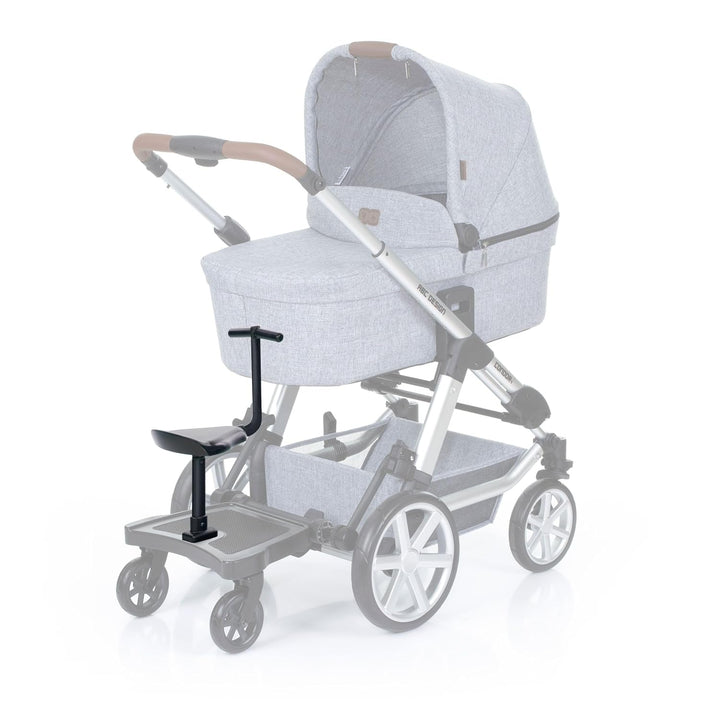 Set ABC Design Trittbrett Kiddie Ride On 2 mit Stoffwindel von Kinderhaus Blaubär | Mitfahrbrett uni