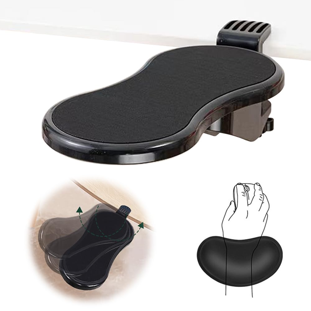 Ergonomische Armlehne Stütze Handgelenkauflage,Einstellbare Computer Schreibtisch Extender,Handballe