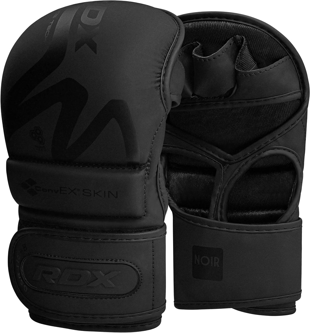 RDX Profi MMA Sparring Handschuhe, Maya Hide Leder, Kampfsport Kickboxen Gepolstert Gloves, Lang Han