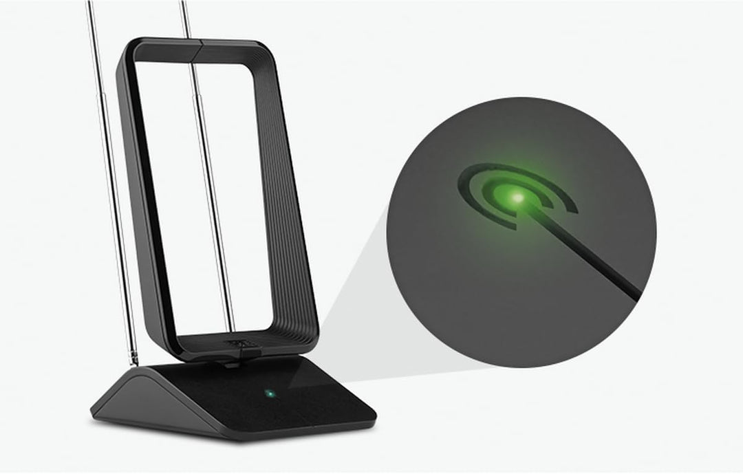 One for All DVB-T/DVB-T2 Indoor/Zimmerantenne – Full HD/HDTV Fernseher TV Antenne mit Verstärker - 0