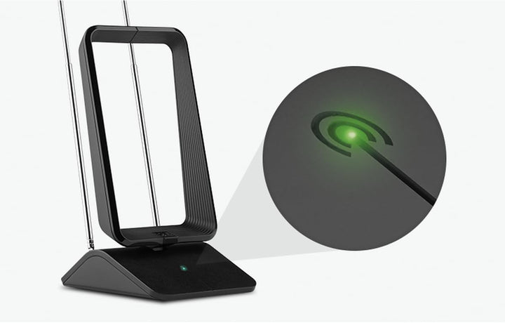 One for All DVB-T/DVB-T2 Indoor/Zimmerantenne – Full HD/HDTV Fernseher TV Antenne mit Verstärker - 0