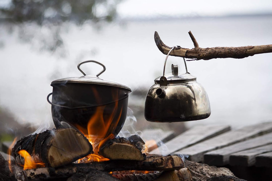 Muurikka Camping-Set Wasserkessel &amp; Topf für für offenes Feuer und alle Outdoor-Kochgelegenheiten