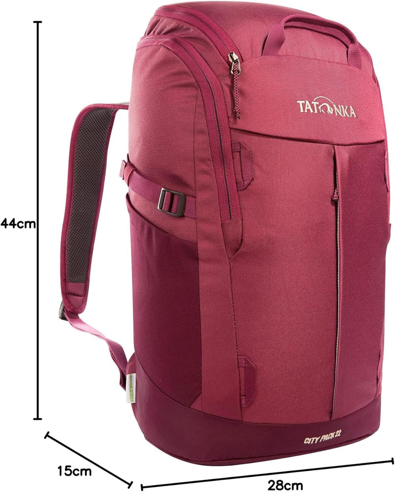 Tatonka Rucksack City Pack 22l - Daypack mit Laptop-Fach und grosser Öffnung - aus recycelten Materi