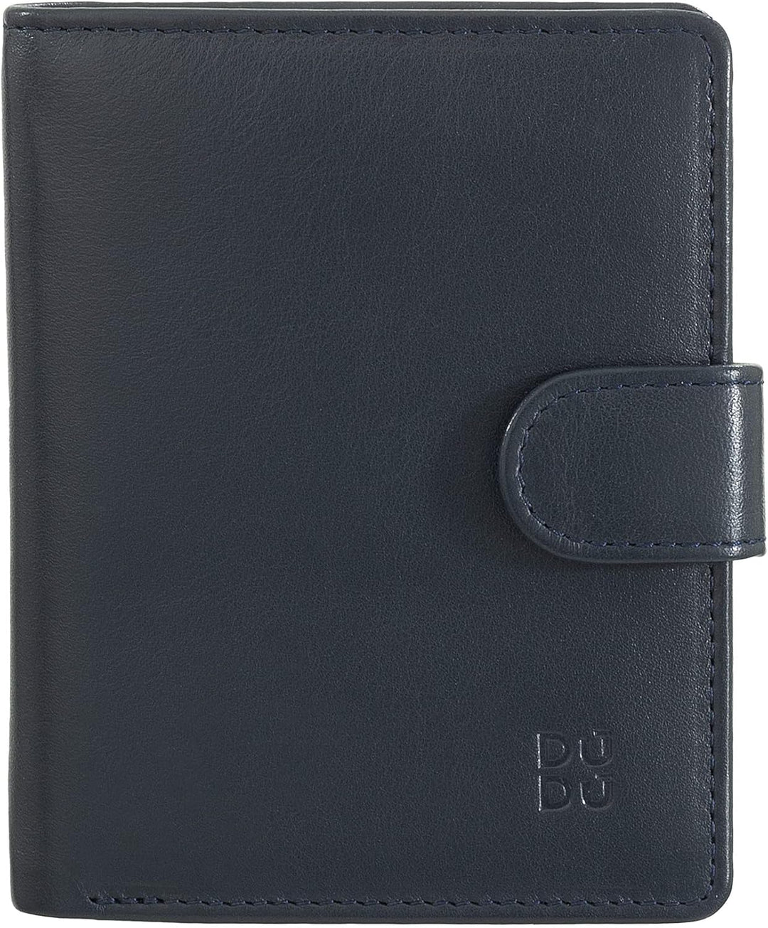 DUDU Damen Geldbörse aus echtes Leder, kleines Leder RFID-Kartenetui mit Reissverschluss, Münzfach,